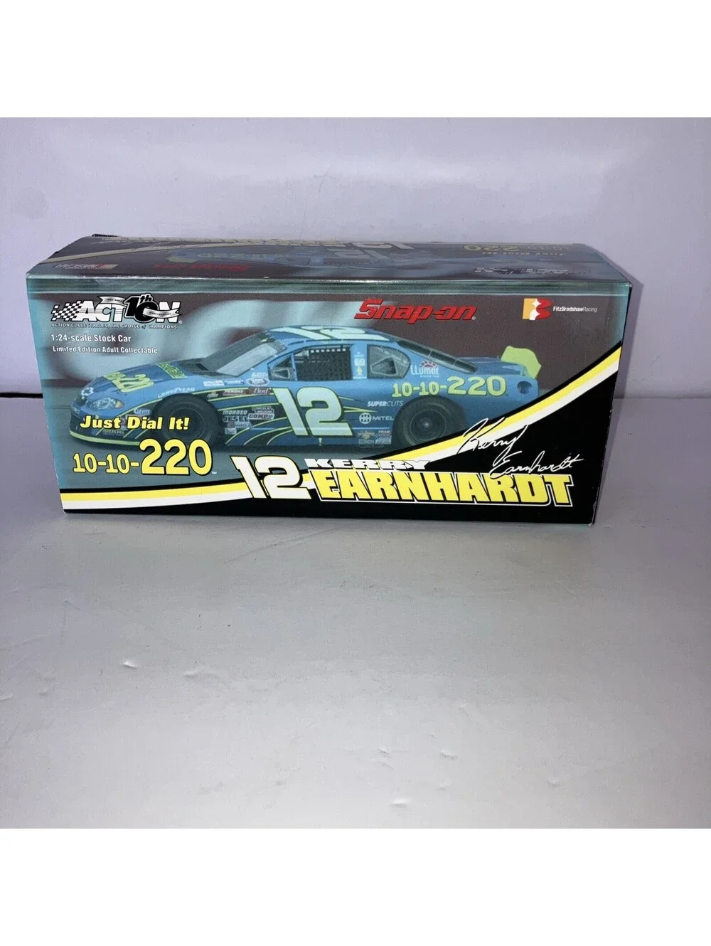 VINTAGE 2002 #12 Kerry Earnhardt 10-10-220 1/24 Action Diecast Snap On NASCAR